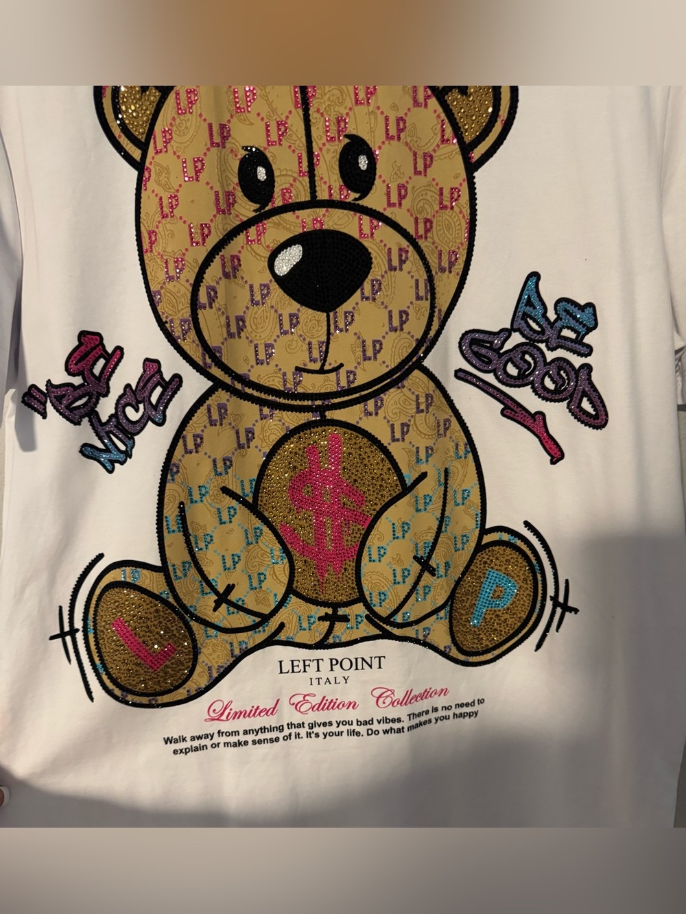 Left Point Limited Edition Teddy Graphic Tee - Multicolor